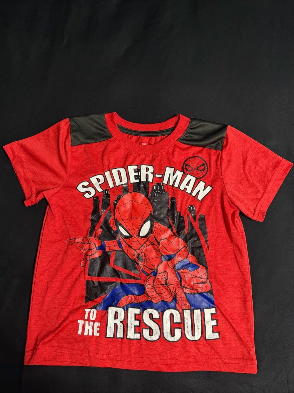 Marvel Red Spider-Man 'To The Rescue' Short Sleeve Tee